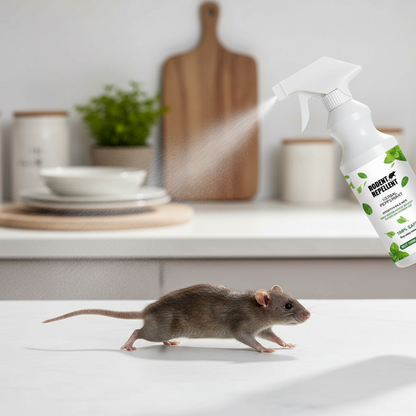 Mint Scent Rodent Repellent Spray – Long Lasting Mouse and Rat Deterrent Safe for Homes, Gardens, Children and Pets