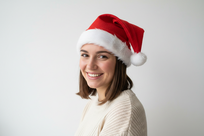 Luxury Santa Hat – Extra Thick Plush Christmas Cap for Adults, Holiday Parties and Festive Family Celebrations