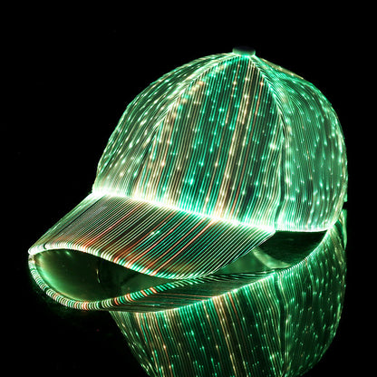 Glow Baseball Cap – Breathable Fluorescent Korean Style Hat for Concerts, Festivals, Night Running and Street Fashion