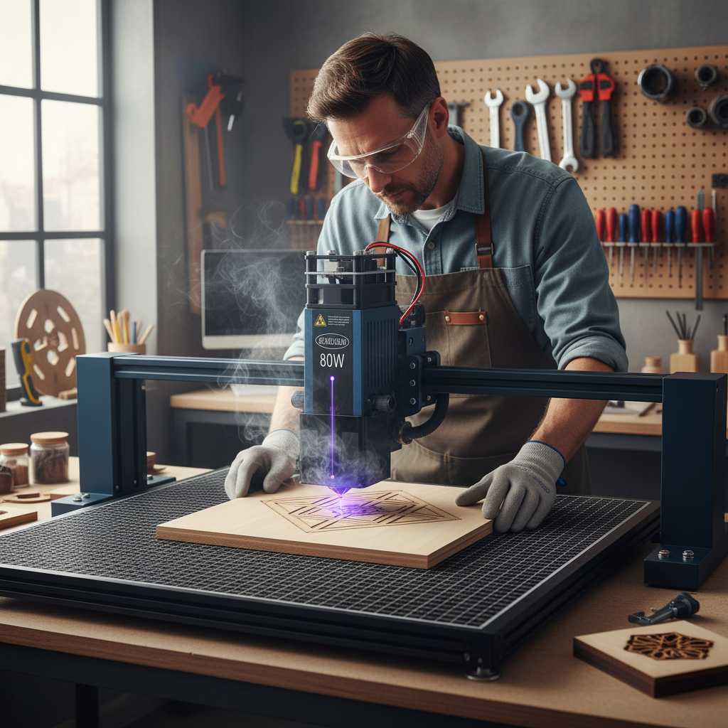 Blue Laser Module – 450nm 40W/80W TTL PWM Laser Head for CNC Engraving, Cutting, Woodworking and DIY Laser Machine Upgrades
