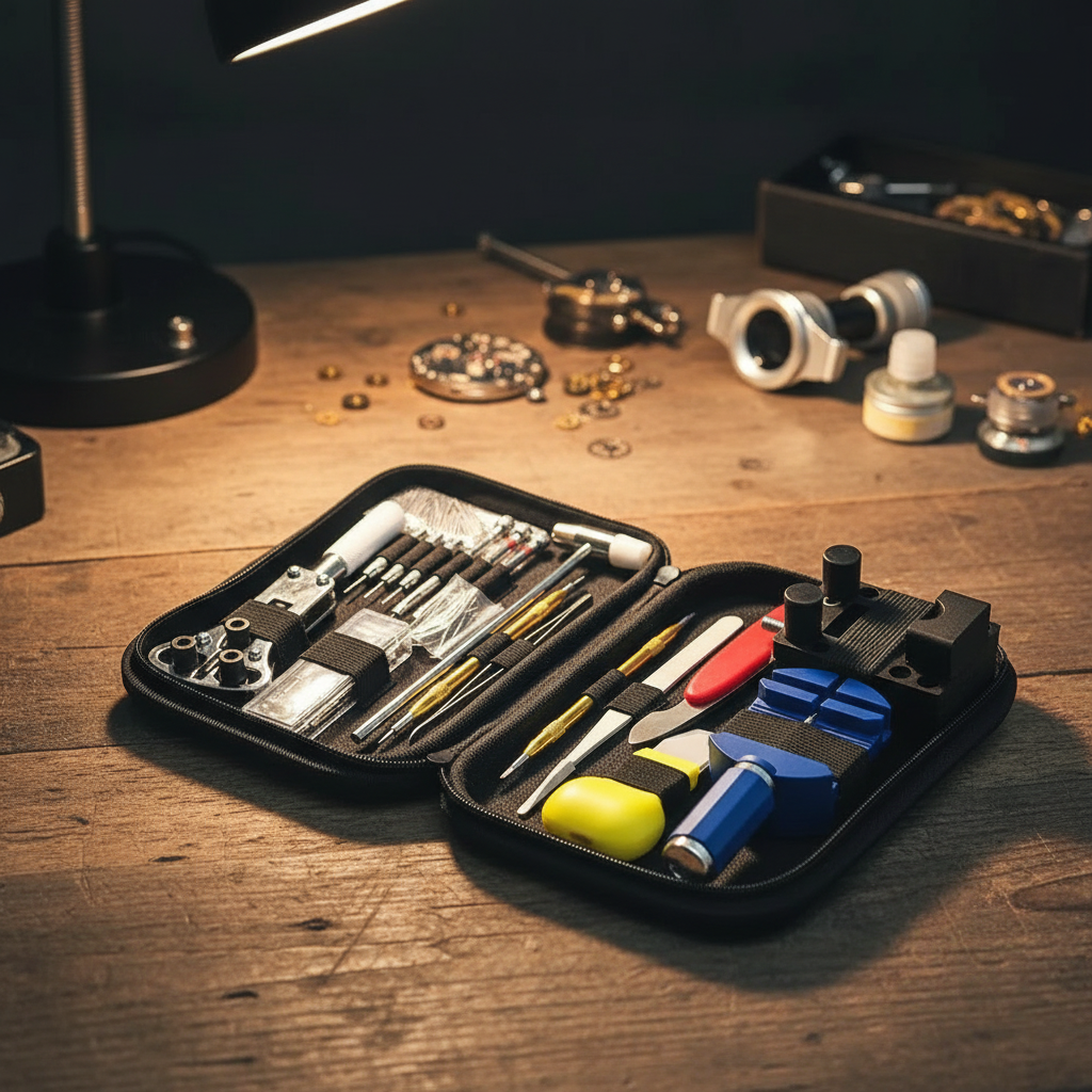 Watch Repair Tool Kit – 147 Piece Professional Watch Opener, Strap Remover and Clock Maintenance Set for Battery Replacement Repairs