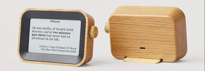 Literary Quote Clock – Unique Book Lover Wall Clock Displaying Inspiring Book Quotes Every Minute for Home Library Decor