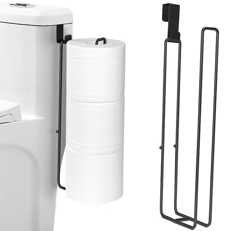 Bathroom Toilet Paper Holder – Over the Tank Storage Organizer with Extra Roll Capacity for Small Bathrooms and Restrooms