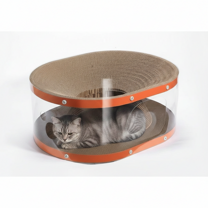 Double Layer Cat Scratching Board – 2-in-1 Cat Bed and Climbing Nest with Durable Scratch Surface for Indoor Pet Play and Rest
