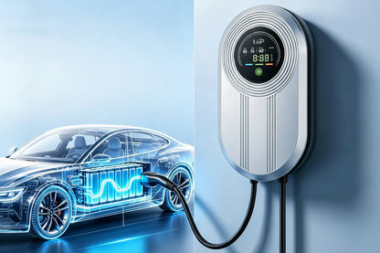 Smart EV Charger – 7KW Type 2 Wallbox Charging Station with LCD Screen, 32A Fast Charging for Electric Vehicles
