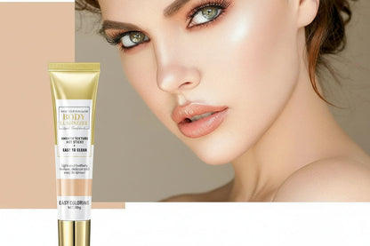 ICVC Liquid Foundation Highlighter – Full-Coverage BB Cream with Brightening Concealment for Natural Radiance, Smooth Makeup and Fresh Everyday Glow