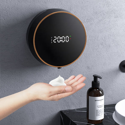 Touchless Automatic Soap Dispenser – Rechargeable Foaming Hand Washer with Smart Sensor, Type-C Charging and Digital Temperature Display