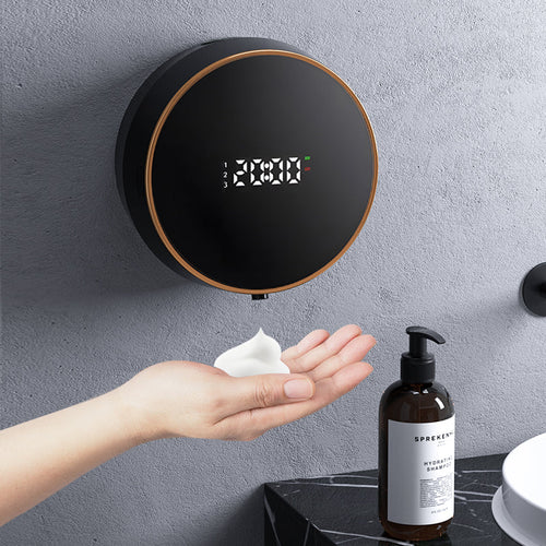 Touchless Automatic Soap Dispenser – Rechargeable Foaming Hand Washer with Smart Sensor, Type-C Charging and Digital Temperature Display