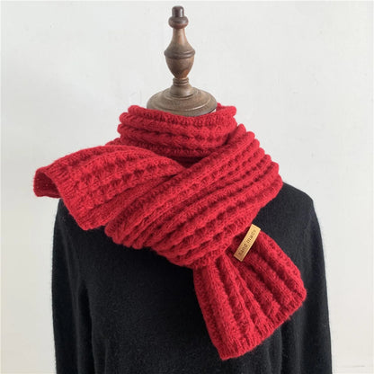 Chunky Knit Winter Scarf – Thick Cable Knit Wrap for Men and Women with Cozy Warmth and Stylish Cold Weather Protection