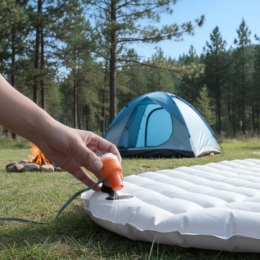Ultra-Light Mini Air Pump – 30g Wireless USB Inflator for Camping Air Mattresses, Self-Inflating Pads and Outdoor Travel Gear