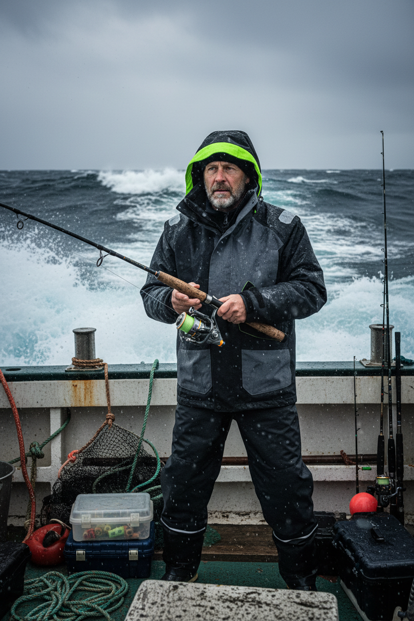 Windproof Sailing Jacket – Breathable Warm Outdoor Performance Coat with High Neck Protection for Boating and Marine Adventures