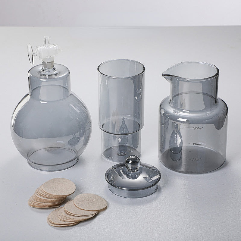 Cold Brew Coffee Pot Set – Glass Dripper with Reusable Filter for Smooth Iced Coffee, Tea Brewing and Professional Barista Preparation