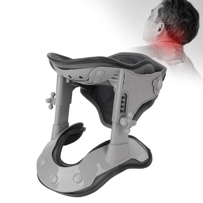 Heated Cervical Traction Collar – Adjustable Neck Stretch Device with Hot Compression for Spine Support and Pain Relief