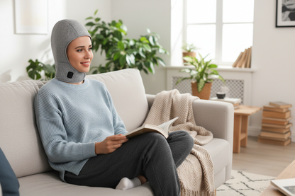 Red Light Heating Hat – Warm Head and Neck Relaxation Cap for Soothing Comfort, Stress Relief and Calming At-Home Rest Sessions