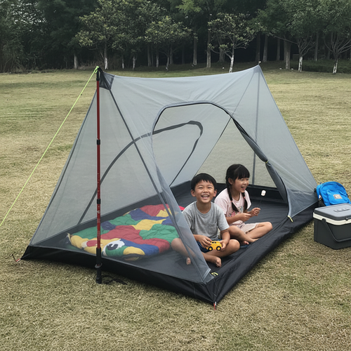 Ultralight Pyramid Mosquito Net Tent – Two-Person Breathable Mesh Shelter for Camping, Hiking and Bug Protection with Lightweight Breeze-Friendly Design