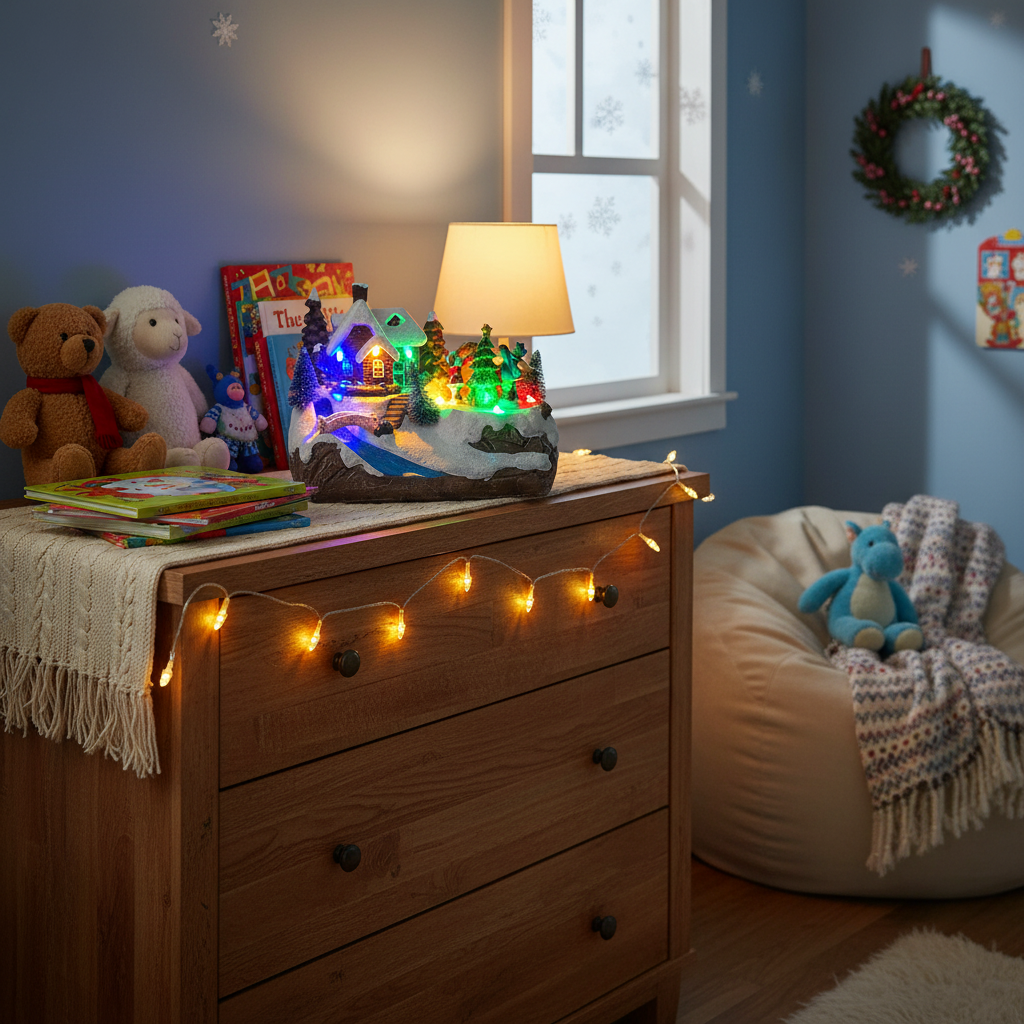 LED Christmas Castle Village – Lighted Holiday House Decoration Set for Festive Displays and Seasonal Home Decor