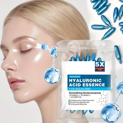 Hyaluronic Acid Capsule Essence – Deep Moisturizing and Brightening Facial Serum for Hydrated, Smooth, Radiant and Fresh-Looking Skin
