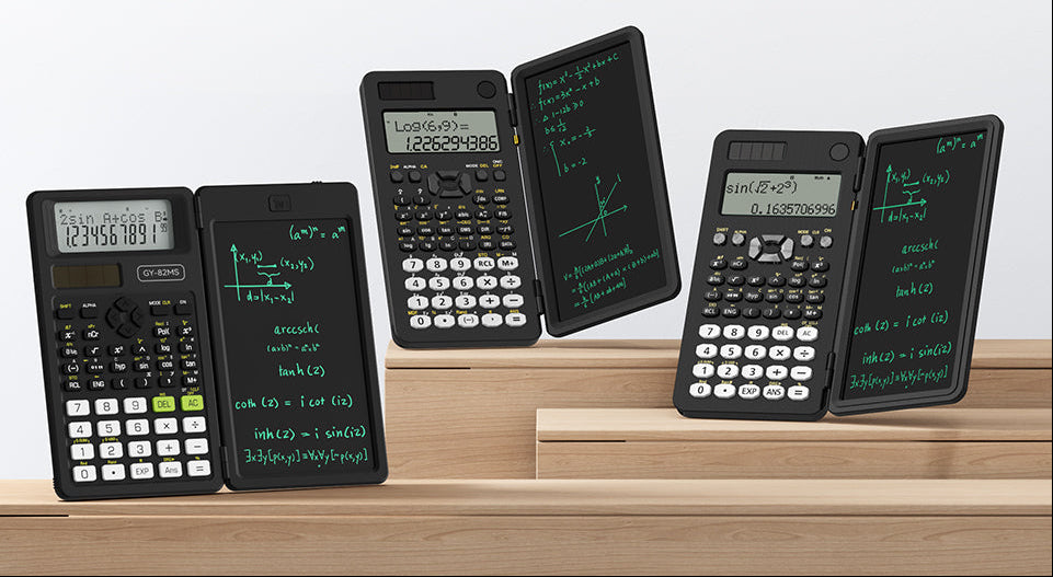 Foldable Scientific Calculator – 2-in-1 240-Function Calculator with 6-Inch LCD Writing Tablet for Students, Teachers and Office Work