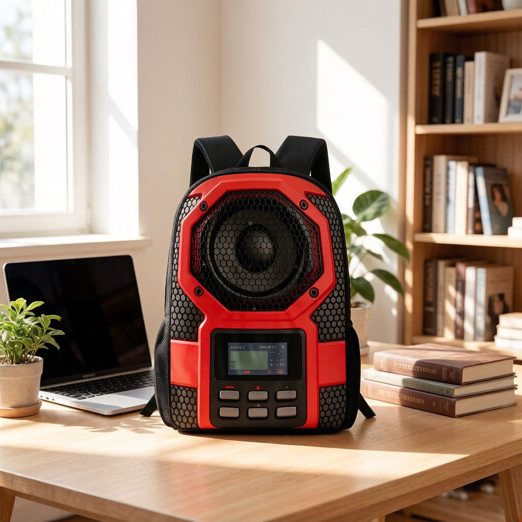 Kids Summer School Backpack with Speaker – Fun Children’s Daypack for School, Travel and Outdoor Adventures with Built-In Music Entertainment