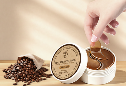 Caffeine Brightening Under-Eye Mask – Firming Eye Patches for Dark Circles, Puffiness and Tired Eyes with a Refreshed Appearance