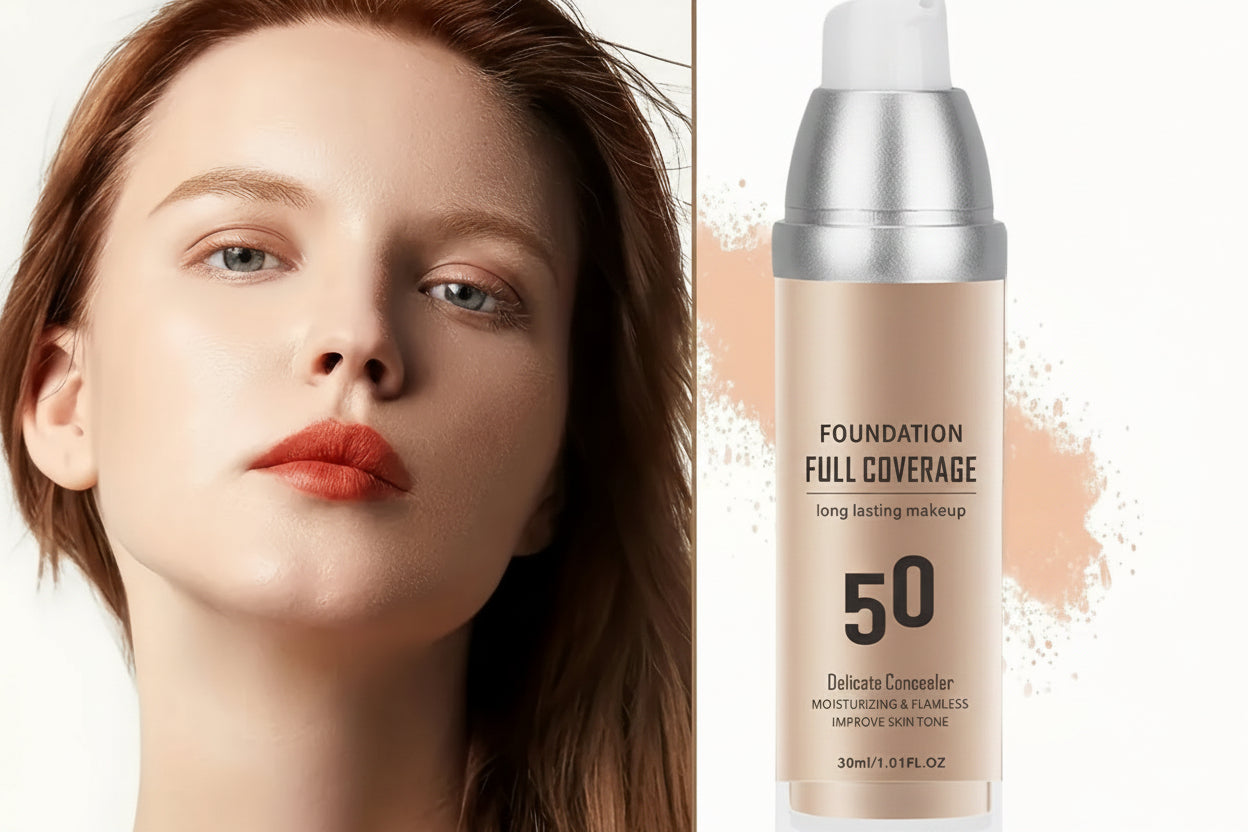Mineral Powder Foundation Spray Set – DIY Airbrush-Style Concealer and Moisturizing Makeup Kit for Smooth Coverage, Radiant Finish and Holiday Gifting