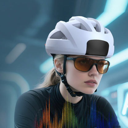 Bluetooth Smart Cycling Helmet – Waterproof Bike Helmet with Built-In Music, Safety Lights and Breathable Unisex Racing Design for Outdoor Riding