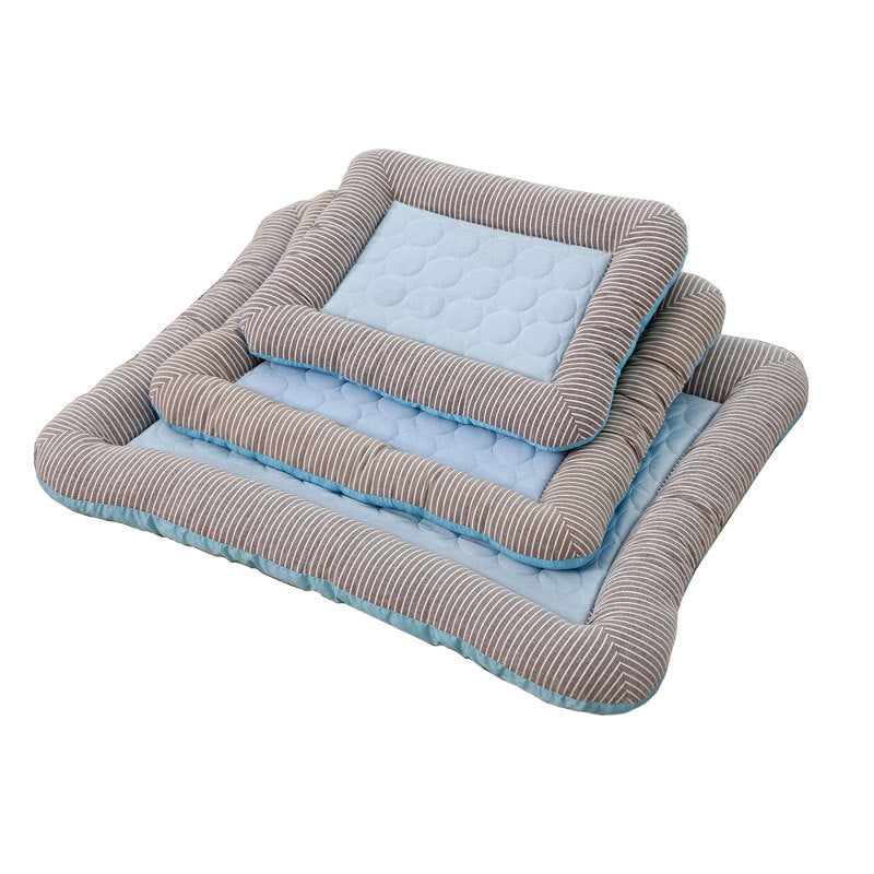 Cooling Pet Bed Mat – Breathable Ice Silk Dog and Cat Cooling Pad for Summer Sleeping, Soft Puppy Kitten Blanket with Comfortable Support
