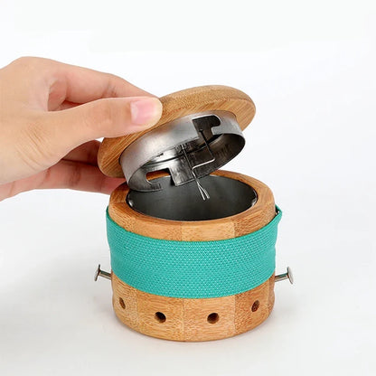 High-Class Wooden Moxibustion Box – Adjustable Temperature Acupoint Heating Device for Mugwort Moxa Therapy, Meridian Massage and Home Wellness