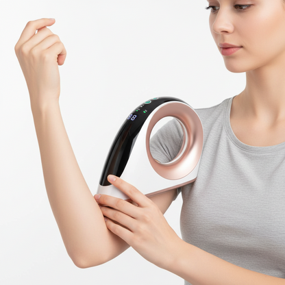 RF EMS Beauty Device – 3-in-1 Microcurrent Facial and Body Massager for Skin-Care Routines, Firming Massage, Rejuvenation and At-Home Beauty Treatments