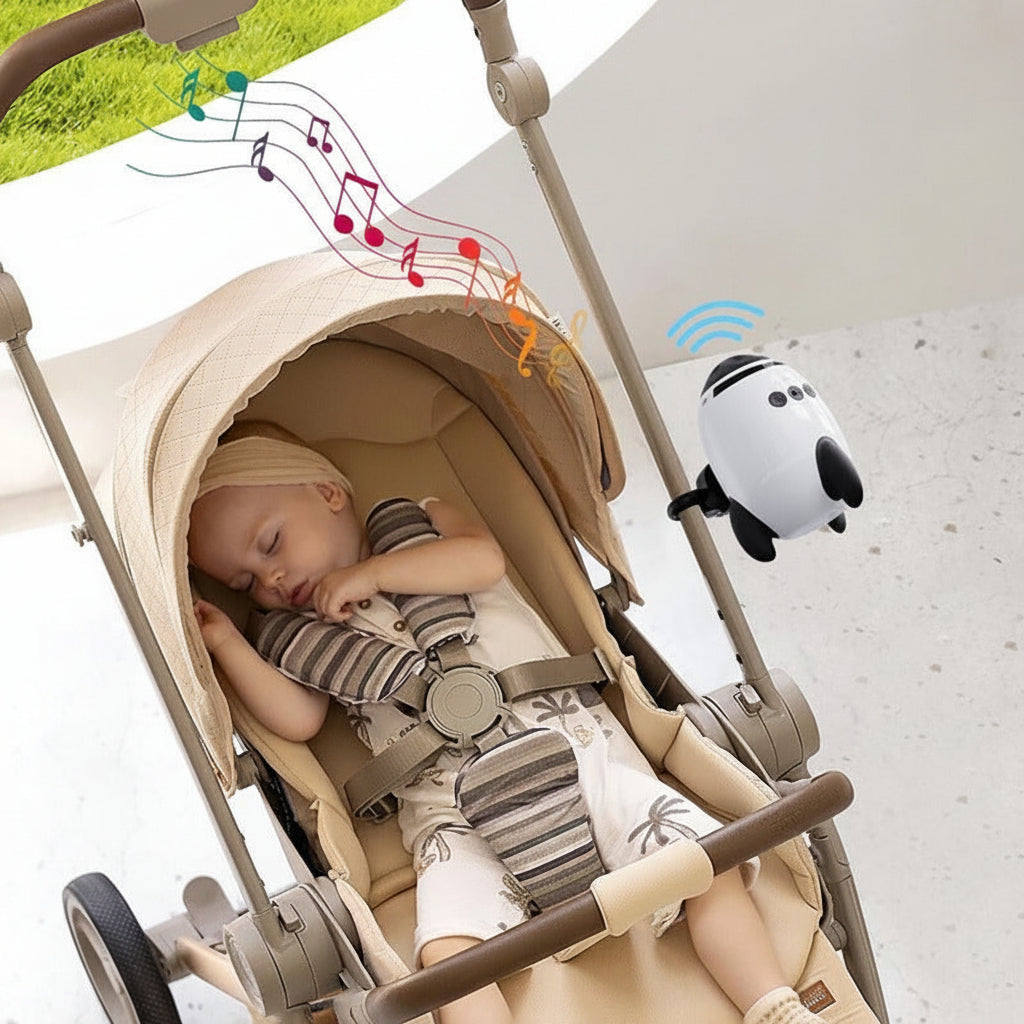 Portable Baby Sound Machine – Bluetooth White Noise Device with Natural Soothing Sounds for Sleep, Travel, Nursery and Infant Calming