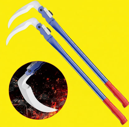 Foldable Long-Handle Corn Sickle – Fast-Cutting Farm Tool for Corn Stalks, Wheat, Straw, Grass Harvesting and Outdoor Garden Maintenance