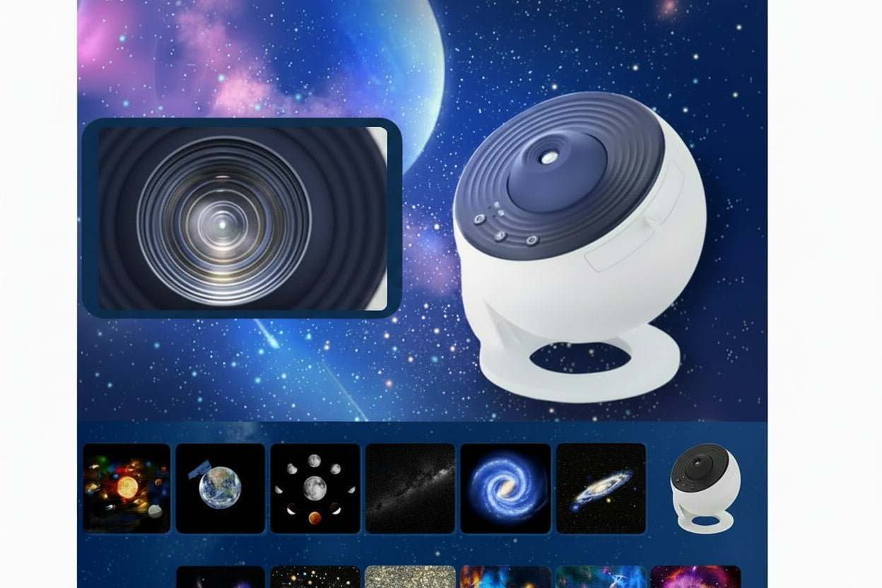 Galaxy Projector Night Light - Rotating Starry Sky Planetarium Lamp for Bedrooms, Parties and Romantic Decor