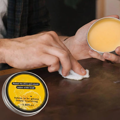 Wood Cutting Board Beeswax Paste – Food-Grade Coconut Oil and Vitamin E Conditioner for Nourishing, Protecting and Restoring Natural Wood Shine