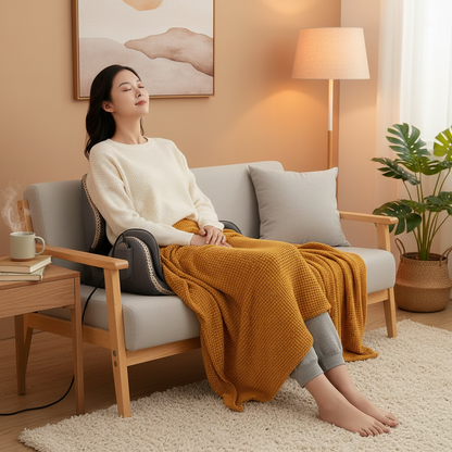 Electric Massage Cushion – 8D Folding Pelvic, Hip and Waist Kneading Massager with Multifunction Relaxation Modes for Comfortable Home Recovery Sessions
