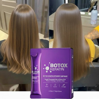 Keratin Hair Mask – 5-Second Deep Repair Treatment for Damaged, Frizzy Hair, Providing Intense Moisture for Soft, Smooth and Shiny Hair
