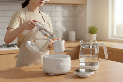 Smart Electric Baby Kettle – 1.2L Thermostatic Milk Warmer with 24-Hour Keep-Warm Function for Infant Formula and Water Preparation