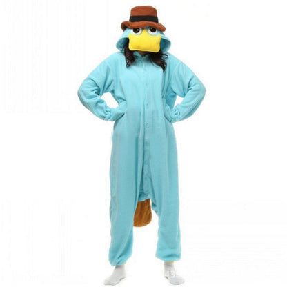 Animal Kigurumi Duck Onesie – Cute Cartoon Pajama Costume for Adults and Kids, Cozy Halloween Cosplay, Parties, Sleepovers and Fun Homewear