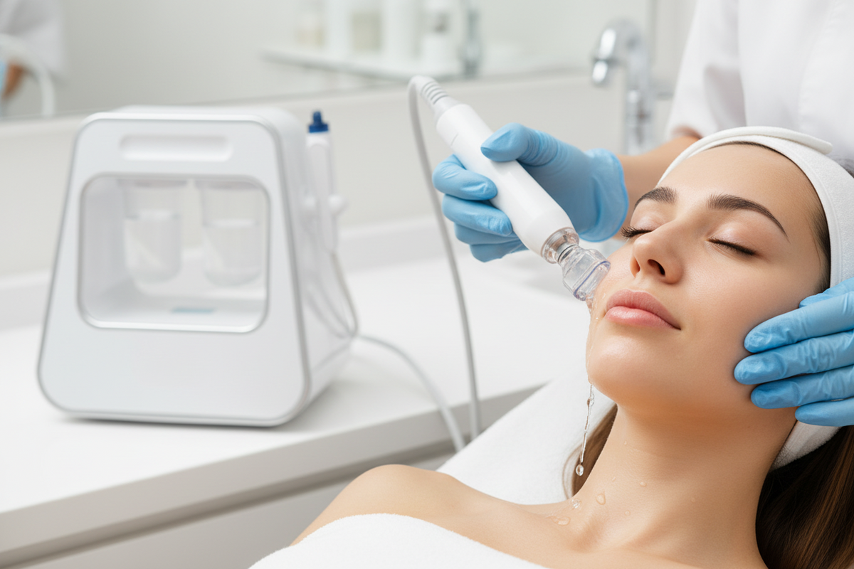 Hydra Dermabrasion Facial Machine – Two-Handle Deep-Cleansing Micro Bubble and Water Oxygen Device for Professional Spa-Style Aqua Peel Skin Care