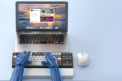 Multifunctional Cleaning Kit – 22-in-1 Multifunction Keyboard, Leather and Sponge Cleaning Tools with Ergonomic Wrist Rest for Office Desks and Electronics