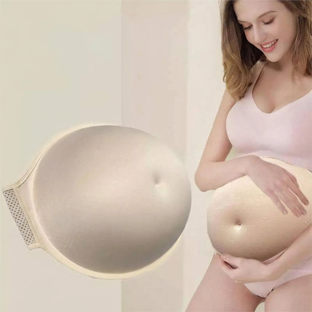 Realistic Fake Pregnancy Belly – Soft Sponge Pregnant Bump Prop for Actors, Cosplay, Film Productions and Costume Events