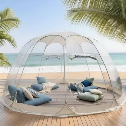 Large Pop-Up Bubble Tent – Weatherproof Outdoor Igloo Screen House for Camping, Patios and Gardens with Oversized Space and Cold-Weather Protection