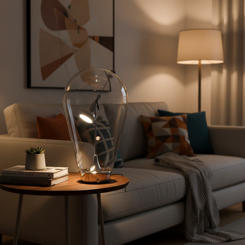 Nordic Magnetic Gravity Table Lamp – Adjustable Designer LED Bedside Light for Reading, Bedrooms and Modern Home Decor