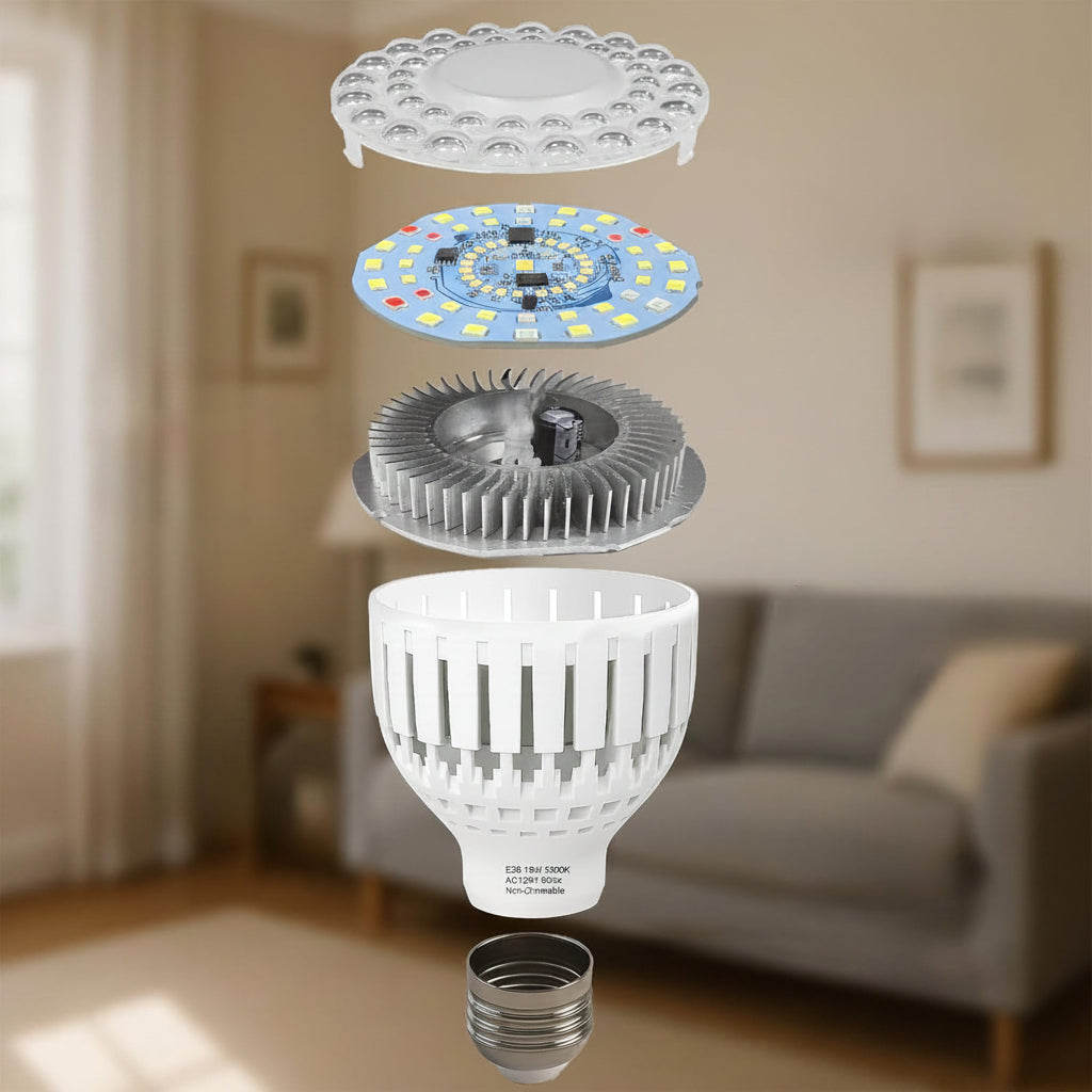 LED Grow Light Bulb – 12W Energy-Efficient Indoor Plant Lamp for Seedlings, Herbs, Vegetables, Houseplants and Year-Round Home Gardening