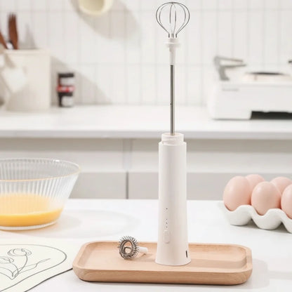 Wireless Milk Frother – Rechargeable 3 Speed Electric Whisk for Coffee, Matcha, Baking and Cream Frothing