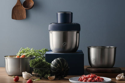 Electric Meat Grinder – Stainless Steel Multifunction Mincer and Vegetable Chopper with Three Bowls for Kitchen Prep