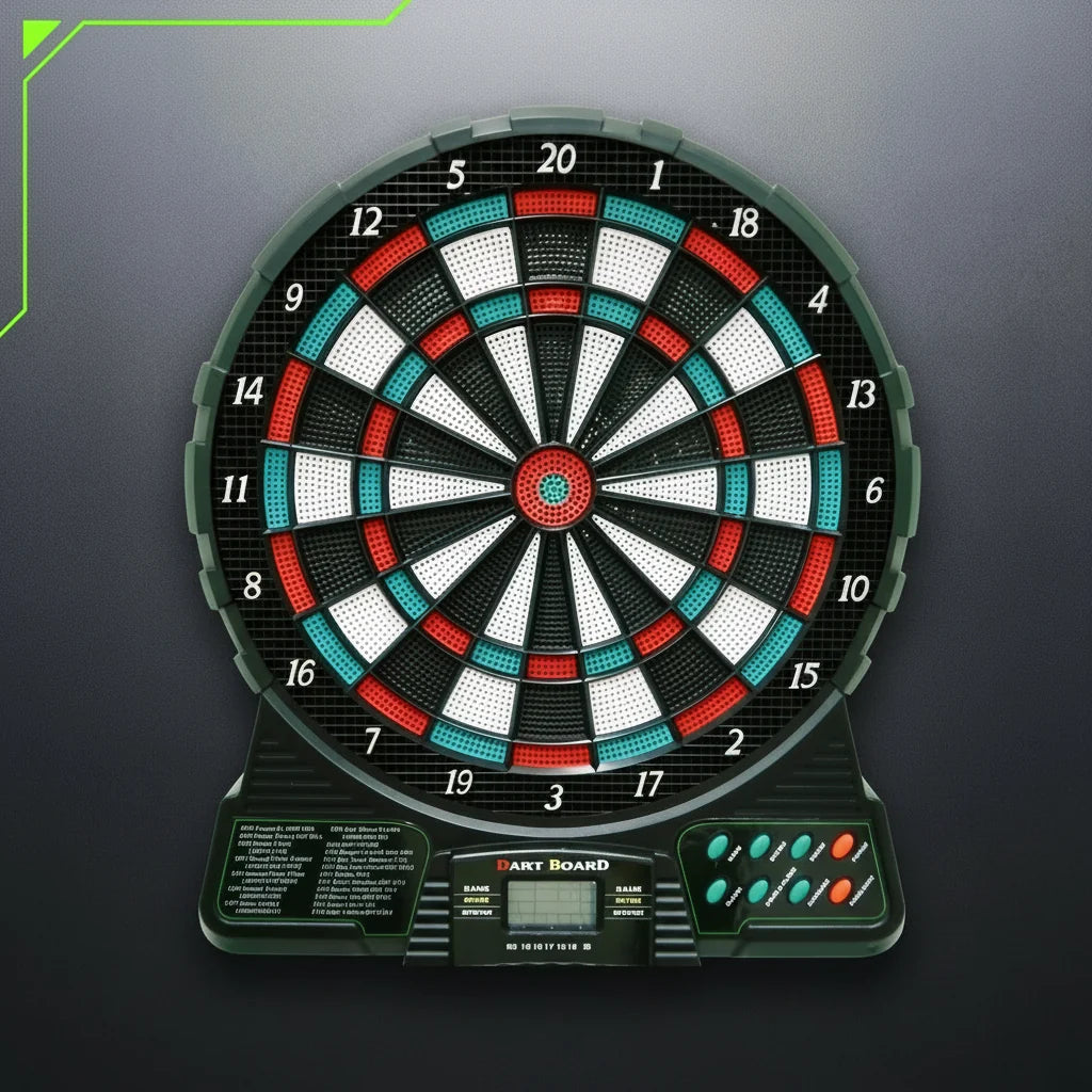 Electronic Dart Board Set – 18 Games, 159 Options, 1-8 Player Automatic Scoring with LED Display and 6 Plastic Darts