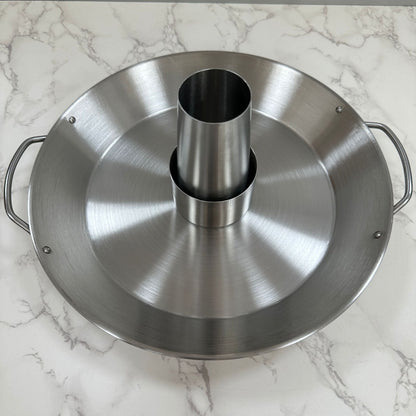 Stainless Steel Beer Can Chicken Roaster – Upright BBQ Rack with Drip Pan for Grilling, Roasting and Camping