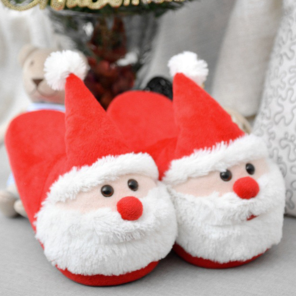 Santa Claus Slippers – Warm Non-Slip Christmas House Shoes for Adults and Kids with Cozy Holiday Comfort