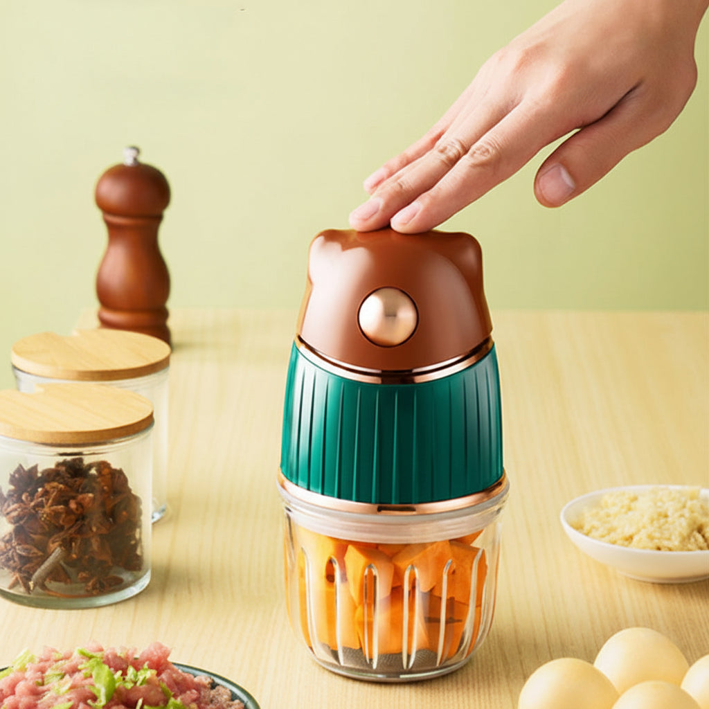 Electric Coffee Grinder Machine - Multifunction 4 Blade Grinder for Coffee Beans, Nuts, Spices and Grains