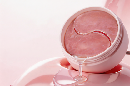Pink Under-Eye Collagen Masks – Slip-Resistant Eye Patches for Dark Circles and Puffiness, Hydrating Skincare for a Youthful-Looking Eye Area